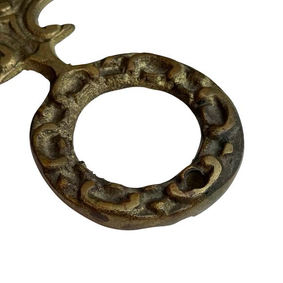 Vintage Floral Tapestry Bell Pull 54" Wall Hanging Brass Hardware Victorian Era - Picture 8 of 16